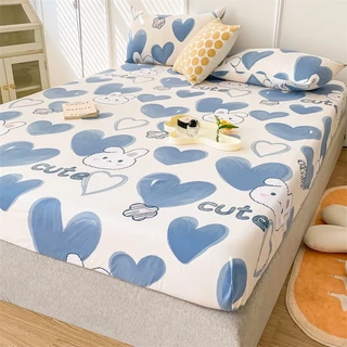 Bộ Ga Gối trải giường poly cotton 1m2,1m6,1m8,Drap bọc nệm đẹp mềm mịn mát ,được chọn mẫu