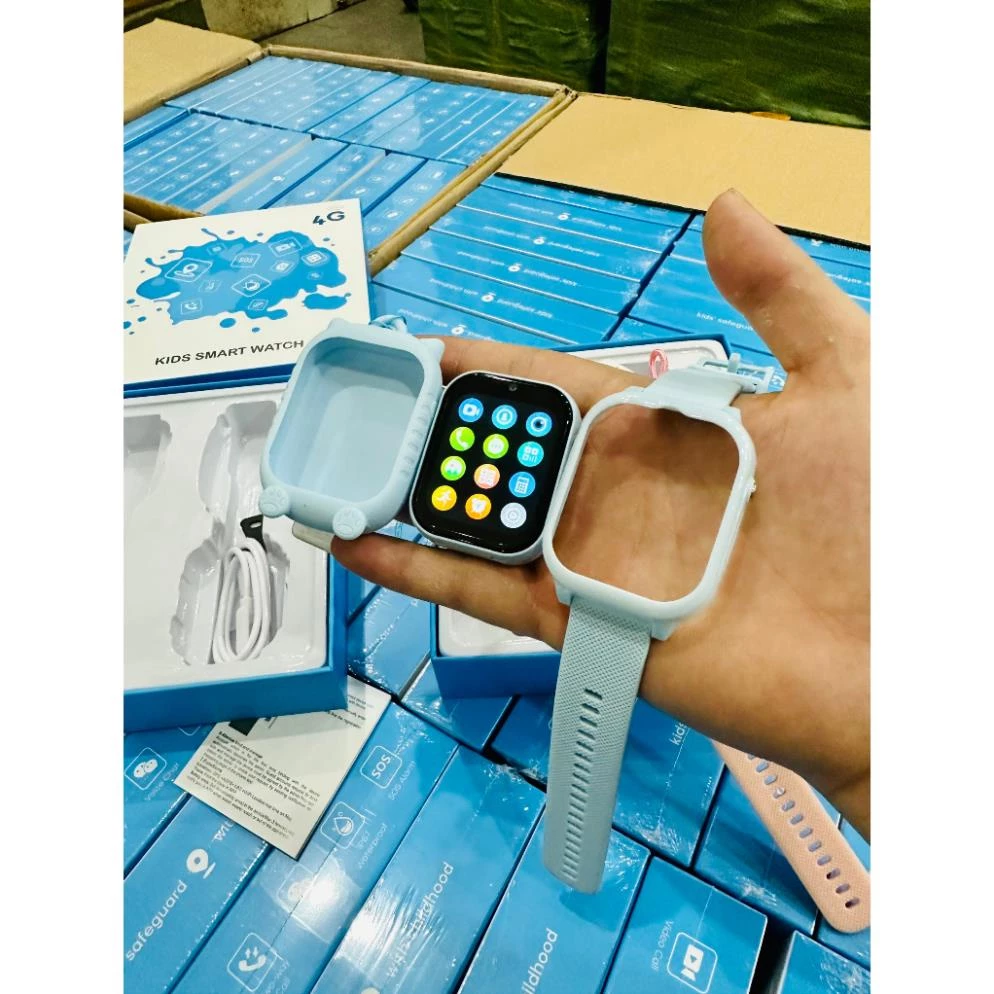 Đồng hồ trẻ em Z01 Nghe gọi Video Nhắn tin Định vị Chống nước Đo bước chân Báo thức Bảo hành đổi mới 6 tháng