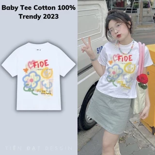 Áo Baby Tee FIDE thun cotton 100%, Áo thun BABY TEE Trendy 2023 Localbrand.studio