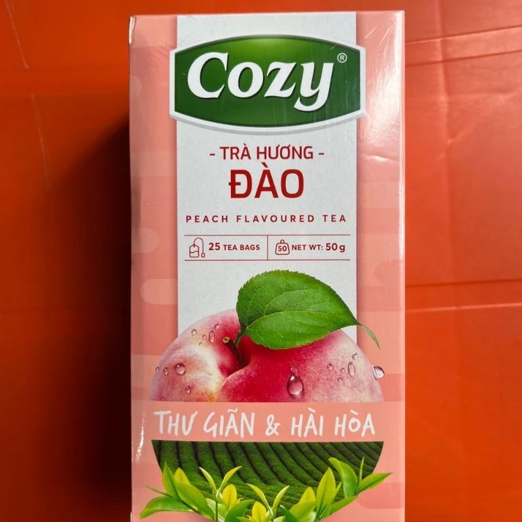 Trà Cozy Hương Đào túi lọc 25 túi*2gr.