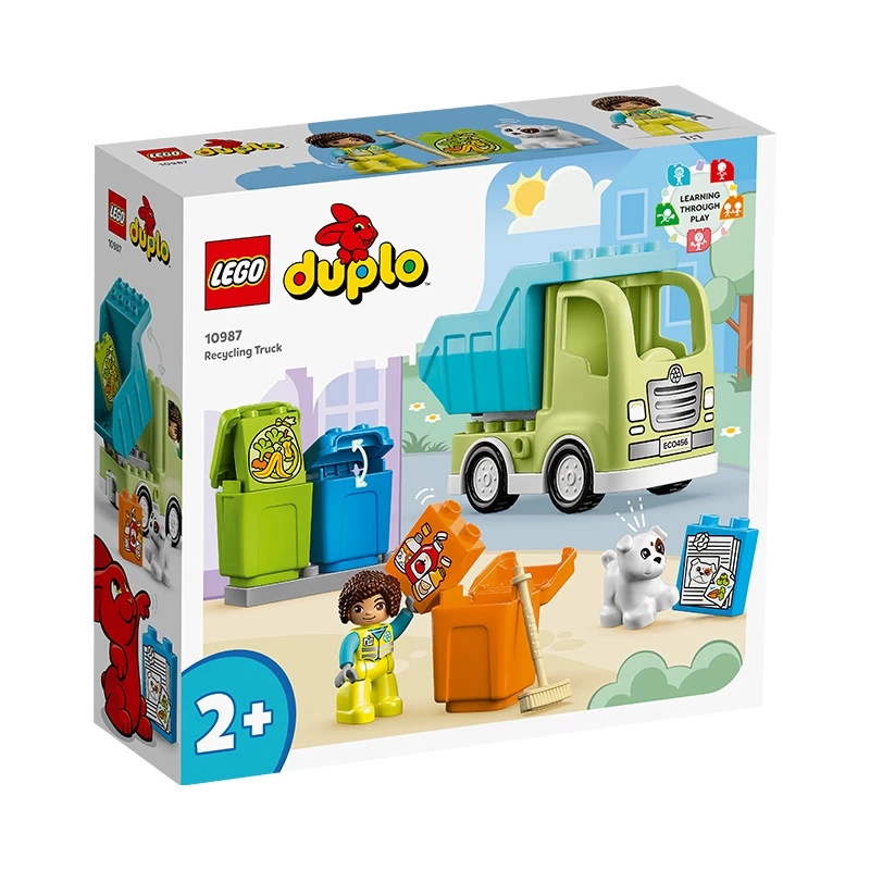 Đồ Chơi Lắp Ráp Xe Rác Tái Chế Lego Duplo 10987 (15 chi tiết)