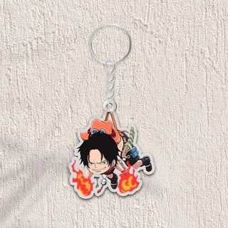 Móc khóa AcE, in 2 Mặt, One Piece