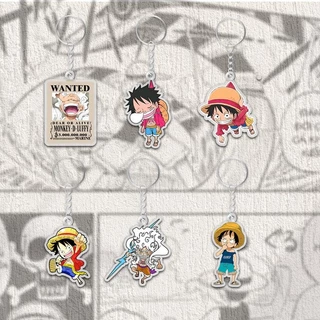 Móc khóa in Hình Luffy, In 2 Mặt, One Piece