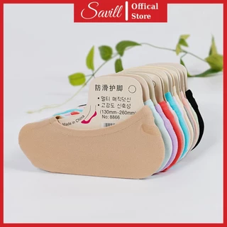 Tất nữ dáng lười nhỏ gọn mỏng nhẹ, Vớ cotton thông hơi chống trượt thoảng mái SAVILL T524