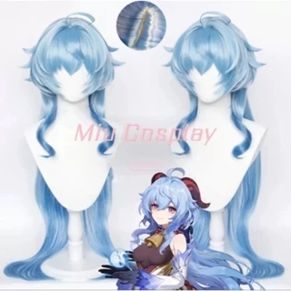 [Sẵn] Wig/Tóc giả cosplay Ganyu - Genshin Impact màu xanh [Miu Cosplay 01]