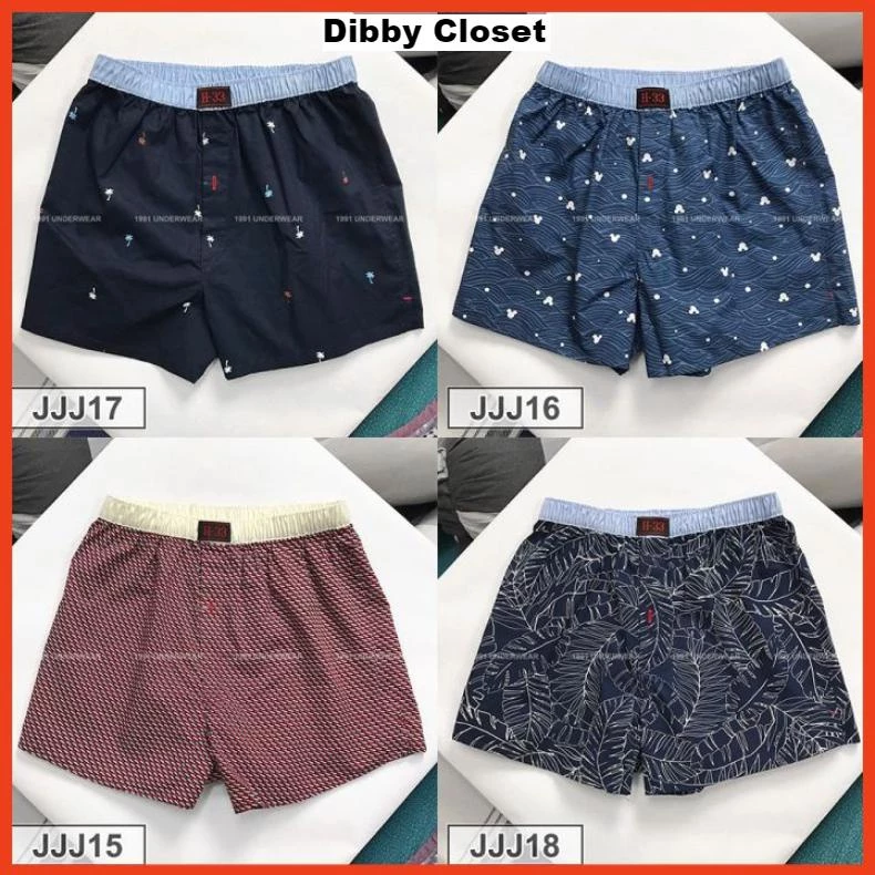 Quần Đùi Nam Lưng Xì - Quần Ngủ Nam, Mặc nhà - quần h33 Hoạ tiếc màu ngẫu nhiên Dibby Closet