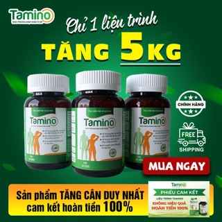 Viên Uống Tăng Cân TAMINO Thảo Mộc Hỗ Trợ Tăng Cân Cho Người Gầy Hộp 30 Viên Chính Hãng