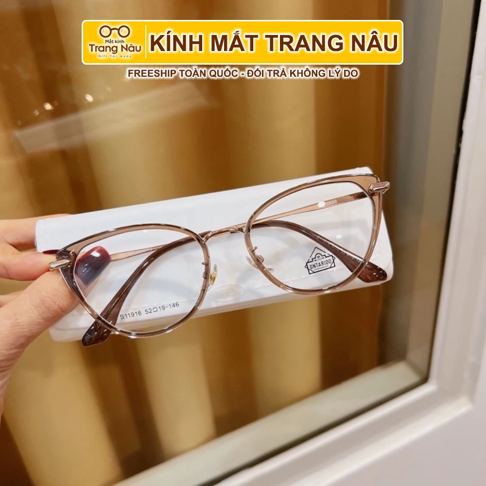 Gọng kính mắt mèo sang chảnh nhà Trang Nâu - Kính Mắt Trang Nâu