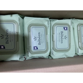 [Giá sỉ] Thùng 10 gói khăn ướt Bebeen Hàn Quốc chính hãng không mùi