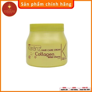 Hấp dầu (kem ủ tóc) Karanz Hair Care Cream Collagen 1000ml cao cấp phục hồi khô xơ hương Wild Cherry