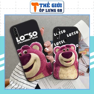 Ốp lưng Oppo A31 2020 silicon hình gấu dâu lotso thời trang, ốp TPU dẻo rẻ đẹp