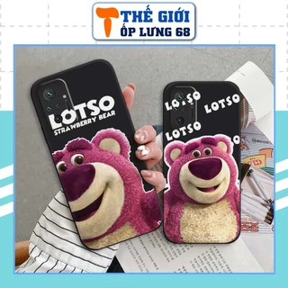 Ốp lưng Xiaomi Redmi Note 10 / Note 10 Pro silicon hình gấu dâu lotso thời trang, ốp TPU dẻo rẻ đẹp