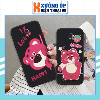 Ốp lưng Samsung J3 Pro hình bear lotso gấu dâu, ốp silicon TPU dẻo rẻ đẹp