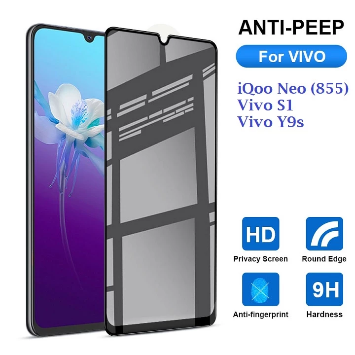 Cường lực chống nhìn trộm Vivo iQoo neo 855 / iQoo Z3 5G / Vivo S1 / Vivo Y9s (Full màn Full keo)