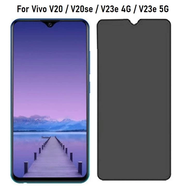 Cường lực chống nhìn trộm Vivo V20 V20se V21 V21e V23 V23e V25 V25e 4G/5G (Full màn Full keo)