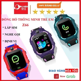 (Bản 2024) Đồng hồ thông minh trẻ em - định vị Z66 Có thể lắp sim nghe gọi Chống nước tích hợp sim 4g