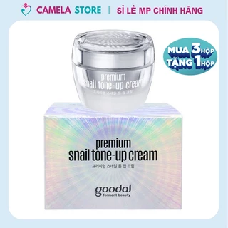 Kem dưỡng trắng da Ốc Sên Goodal Premium Snail Tone-Up Cream Hàn Quốc 50ml làm giảm nếp nhăn mờ thâm nám