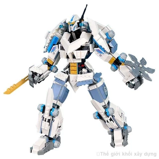 Tương thích với LEGO Mecha Phantom Ninja Series Titan Mecha Lloyd với búp bê để lắp ráp các khối xây dựng trong nước