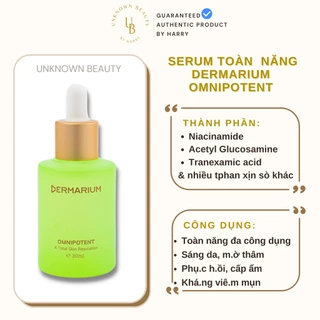 [Omnipotent] Serum (Tinh Chất) Toàn Năng Giảm Mụn, Mờ Thâm, Phục Hồi, Chống Lão Hóa Dermarium 30g | Unknown Beauty