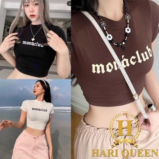 Áo Croptop MONACLUB body dáng ôm HARIQUEEN