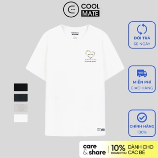 Smile Store - Áo thun nam Care & Share cotton compact in Trái tim - thương hiệu Coolmate