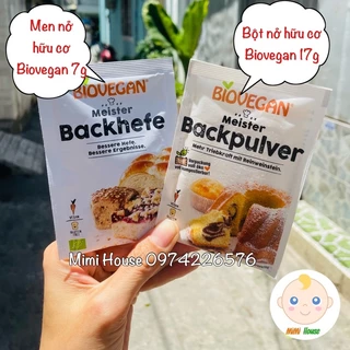 💥SALE Bột nở, men nở hữu cơ Biovegan, Ruf Đức cho bé từ 7 tháng