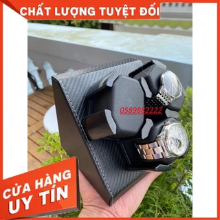 Hộp xoay đồng hồ cơ Hộp đựng đồng hồ 3 chiếc Tự động lên cót với chế độ xoay lắc tự động