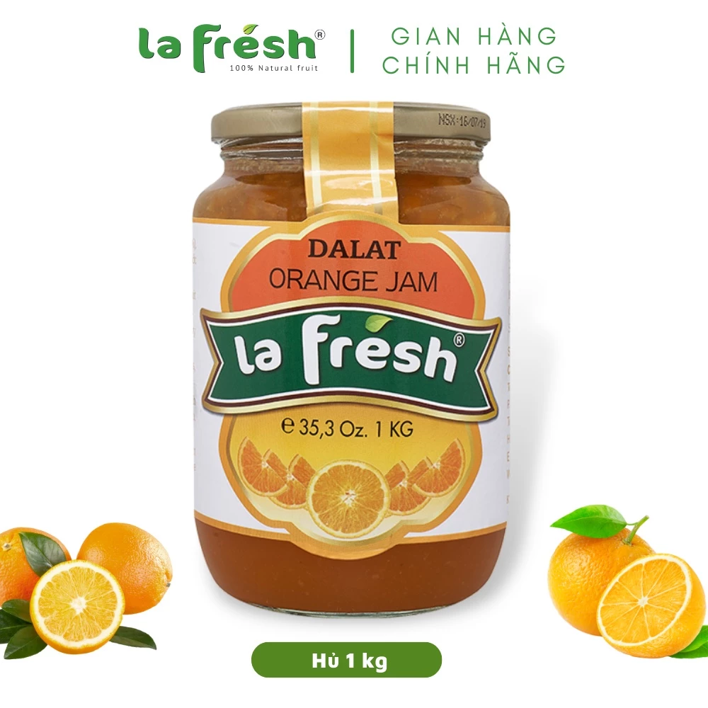 Mứt Cam Lafresh Đà Lạt Hủ Thủy Tinh 1kg