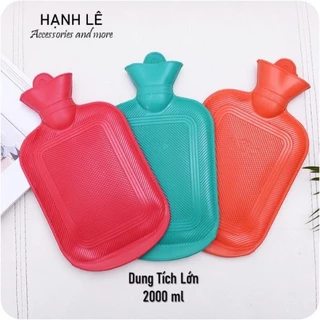 ❤️ TÚI CHƯỜM CAO SU NÓNG LẠNH ĐA NĂNG Túi Chườm Đổ Nước Nóng Cao Su Loại To 2000ml 2 Lít,TÚI CHƯỜM ĐAU BỤNG KINH 2L