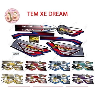 TEM XE DREAM SINE 1997 NHIỀU MÀU - TEM CAO CẤP CHỐNG PHAI MÀU