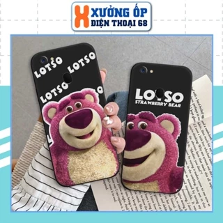 Ốp lưng TPU Oppo F5 / F5 Youth / F7 / F7 Youth hình gấu dâu lotso cute bear, ốp silicon TPU dẻo rẻ đẹp