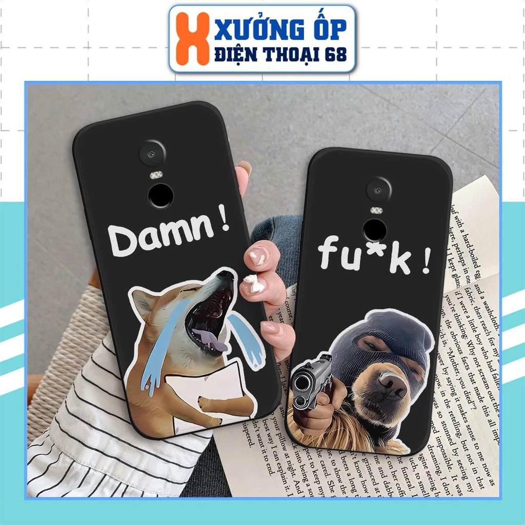 Ốp lưng TPU Xiaomi Redmi Note 4/ Note 4x / Redmi 5 Plus hình chú chó dễ thương, ốp silicon TPU dẻo rẻ đẹp