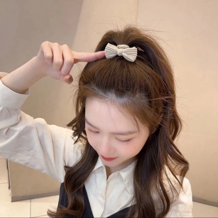 Set 10 Chiếc Dây Chun Buộc Tóc Hình Nơ Nhiều Màu Siêu Xinh🍒FREESHIP🍒Combo 10 dây cột tóc cho nữ sang chảnh