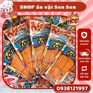 Tăm cay vị điều tôm, bim que cay đỏ Aluowa (gói 25g)  - Son Son