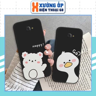 Ốp lưng TPU Samsung J4 Plus / J4 Core / J4+ / J4 Prime gấu gà trắng dễ thương cute, ốp silicon TPU dẻo rẻ đẹp