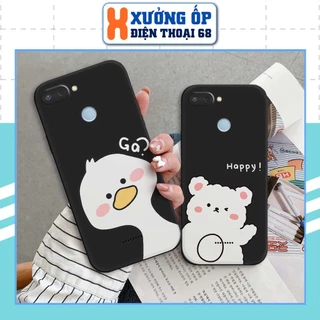 Ốp lưng TPU Xiaomi Redmi 6 / Redmi6 gấu gà trắng dễ thương cute, ốp silicon TPU dẻo rẻ đẹp