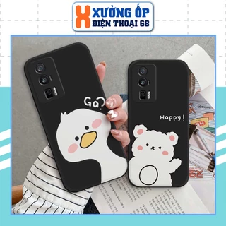 Ốp lưng TPU Xiaomi Redmi K60 / K60 Pro gấu gà trắng dễ thương cute, ốp silicon TPU dẻo rẻ đẹp