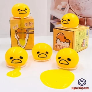 Trứng gà lòng đào lòng đỏ hút nhả slime cái trứng anh đào trứng biến thái squishy gudetama