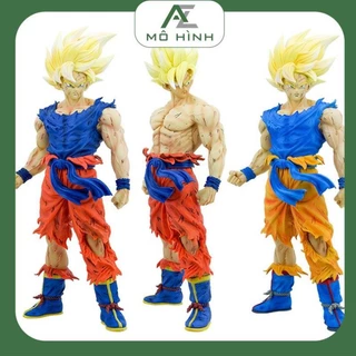 Mô hình Dragon ball nhân vật SonGoKu Super Saiyan Siêu to cao 43cm | Figure anime 7 viên ngọc rồng decor trang trí