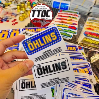 Tem Logo Sticker lẻ Ohlins ✌🏻🚗🇹🇭