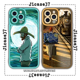 Ốp lưng iphone cạnh vuông JM CASE Vincent Van Gogh đêm đầy sao phong cách retro 6/6pl/6s/6spl/7/7pl/8/8pl/x/xs/11/12/13/