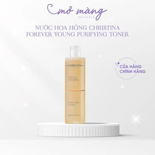 Nước hoa hồng làm sạch dịu nhẹ Christina Forever Young Purifying Toner 300ml giúp cân bằng PH cho da khô nhạy cảm