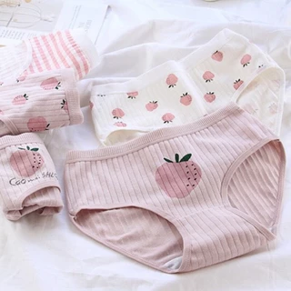 [ Chuyên Sỉ ] Quần Lót Cotton Co Dãn 4 Chiều Quả Dâu CuTe ( Chọn Màu ) Hot