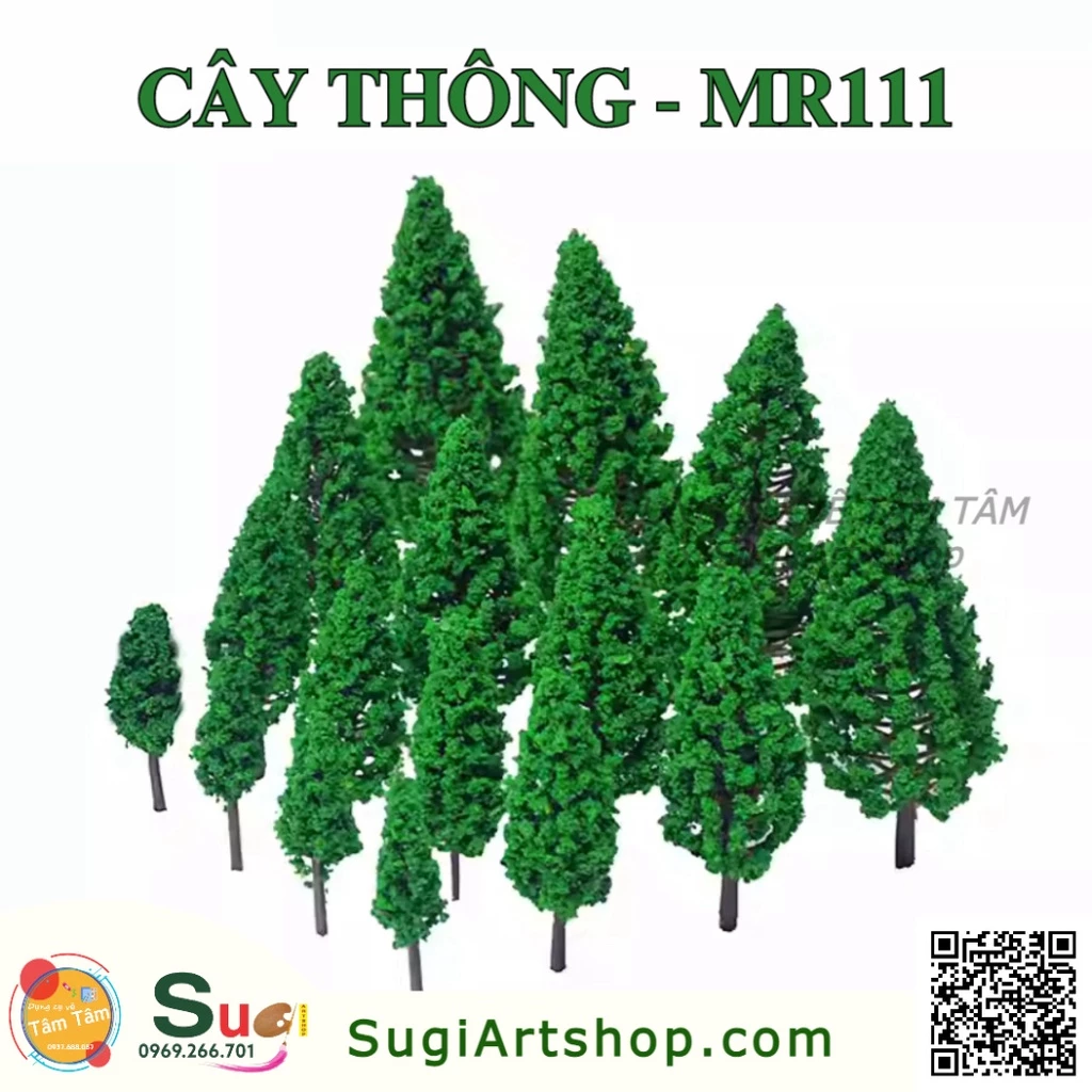 Cây mô Hình , CÂY THÔNG MR111 ( nhiều kích thước ) --Cây giả trang trí sa bàn , tiểu cảnh  , nội thất, thiết kế