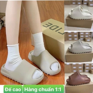 Dép bánh mì vân nhám đế cao nam nữ cao cấp Dép xịn dập logo và form chuẩn size