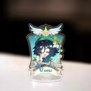 Mô hình genshin impact Standee game anime chibi hình nhân vật Xiao Venti Albedo Kazuha Qiqi Zhongli cute dễ thương 8cm