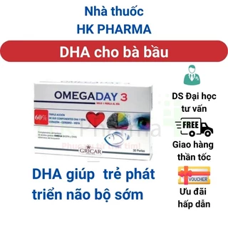 DHA Bầu Omega Day 3 Hộp 30 Viên Nhập Khẩu Chính Hãng Italy