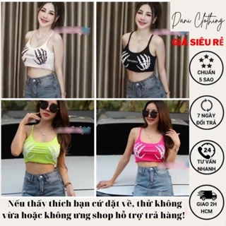 [Dani Clothing] Áo 2 dây in form ngắn croptop - Z0U hàng xịn, hình thật, clip thật