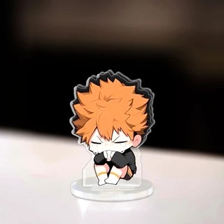 Mô hình Mini Haikyuu Hinata Nishinoya Oikawa Kageyama Standee Chibi Anime Manga trang trí góc học tập cao 3cm