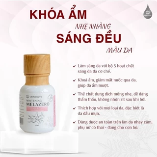 Sữa Dưỡng trắng da Emulsion Whitening Melazero Skinsolve